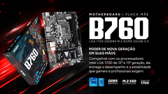 Placa Mãe LGA1700 B760 DDR5 c/ M.2 12ª/13ª/14ª Geração Pcyes PCYB760-14G64 - 1 Ano de Garantia - comprar online