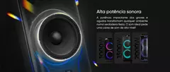 Caixa de Som Bluetooth Amp Get Evoke 1001 1000W RMS Led Rgb USB/SD/BT/FM/AUX/2 MIC/Entrada de guitarra - comprar online