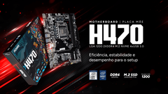 Placa Mãe LGA1200 H470 DDR4 c/ M.2 10ª e 11ª Geração Pcyes PCYH470-10G64 - 1 Ano de Garantia - comprar online