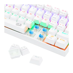 Teclado Mecânico 60% Redragon Lakshmi White Rainbow Switch Blue - comprar online