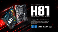 Placa Mãe LGA1150 H81 DDR3 c/ M.2 4ª Geração Pcyes PCYH81-4G16 - 1 Ano de Garantia - comprar online