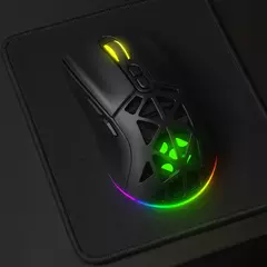 Mouse Gamer Fortrek Striker Air Black, RGB, Wireless, BT, 16000 DPI, 9 Botões Programáveis, Sensor PixArt 3311, Recarregável - comprar online