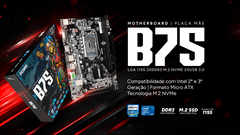 Placa Mãe LGA1155 B75 DDR3 c/ M.2 2ª e 3ª Geração Pcyes PCYB75-3G16 - 1 Ano de Garantia na internet