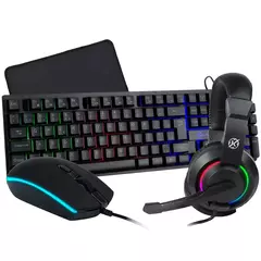 Combo Gamer Kalkan Odin 4 em 1 Teclado, Mouse, Headset e Mousepad - KLK00017 - comprar online