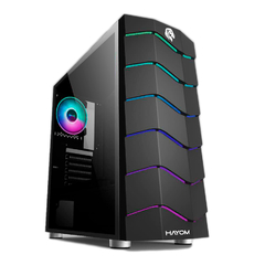 Gabinete Gamer Hayom GB1711 Com Led Rgb Frontal *Sem Fan Led* - ATX, Micro-ATX e Mini-ITX