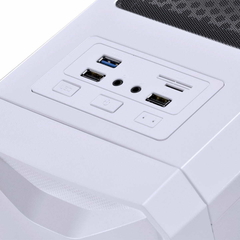 Imagem do Gabinete Gamer Pcyes Nova White c/ Led 7 Cores Frontal Controlável e 1 Fan Led - ATX, Micro-ATX e Mini-ITX