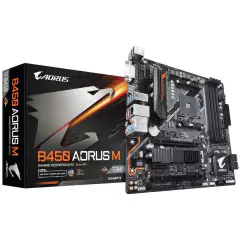 Imagem do Placa Mãe AM4 B450 DDR4 c/ M.2 e 4 Slot Memória Gigabyte Aorus - 1 Ano de Garantia