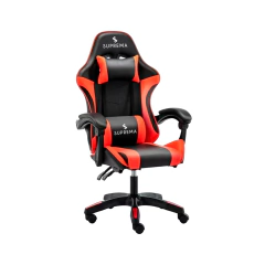 Cadeira Gamer Suprema Red, Reclinável, Almofada Lombar/Cervical, Suporta Até 120Kg na internet