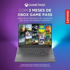 Notebook Lenovo Ideapad 1i Intel Core i5 12ger DDR4 8GB SSD NVMe 512GB, Tela 15.6" HD, Windows 11 Home, Cinza - 82VY000QBR - 1 Ano de Garantia