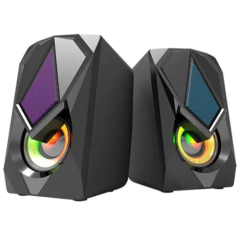 Caixa De Som Gamer Lehmox Rgb 6W Rms