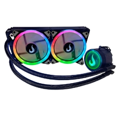 Water Cooler Rise Mode Black 240mm Led ARGB (*Ligar Led na Placa Mãe ARGB 3 Pinos 5V) Intel/AMD LGA1200/1366/2011 | AM4 TDP: 180W - RM-WCB-04-ARGB