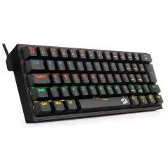 Teclado Mecânico 60% Redragon Fizz Black Rainbow Switch Blue - comprar online