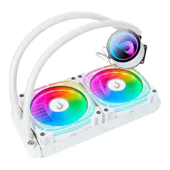 Water Cooler Rise Mode Aura Frost Pro White 240mm Led ARGB (*Ligar Led na Placa Mãe ARGB 3 Pinos 5V) Intel/AMD LGA1700/2066/2011 | AM4 TDP: 220W - RM-WCZ-06-ARGB - comprar online