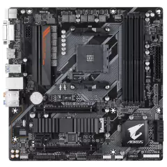Placa Mãe AM4 B450 DDR4 c/ M.2 e 4 Slot Memória Gigabyte Aorus - 1 Ano de Garantia