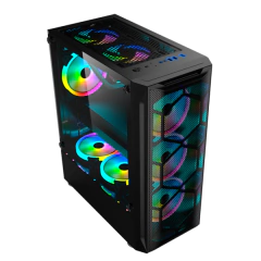 Gabinete Gamer Hayom GB1706 *Com 3 Fans Led Rgb Controlável* - ATX, Micro-ATX e Mini-ITX - comprar online