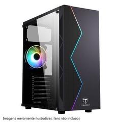 Gabinete Gamer T-Dagger TGC-P03B Black Com Led Rgb Frontal *Sem Fan Led* - ATX, Micro-ATX e Mini-ITX