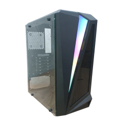 Gabinete Gamer K-Mex Black Hawk Com Led Rgb Frontal *Sem Fan Led* - ATX, Micro-ATX e Mini-ITX - comprar online