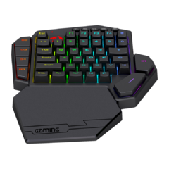 Teclado Mecânico One-Hand Redragon Diti X Black RGB Switch Blue na internet