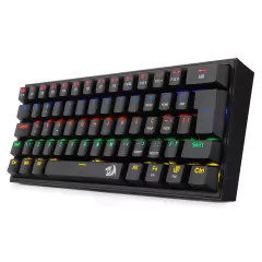 Teclado Mecânico 60% Redragon Fizz Black Rainbow Switch Blue na internet