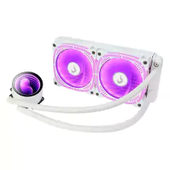 Water Cooler Rise Mode Aura Frost Pro White 240mm Led ARGB (*Ligar Led na Placa Mãe ARGB 3 Pinos 5V) Intel/AMD LGA1700/2066/2011 | AM4 TDP: 220W - RM-WCZ-06-ARGB na internet