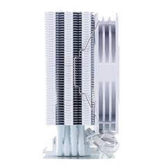 Air Cooler Boreas E1-410WH White 120mm Led ARGB (3 Pinos 5V Controlar) Intel/AMD LGA1700/2066/2011 | AM4 HeatPipe: 4 (6mm) - BOREAS E1-410 WH - WZetta: Pcs, Eletrônicos, Áudio, Vídeo e mais