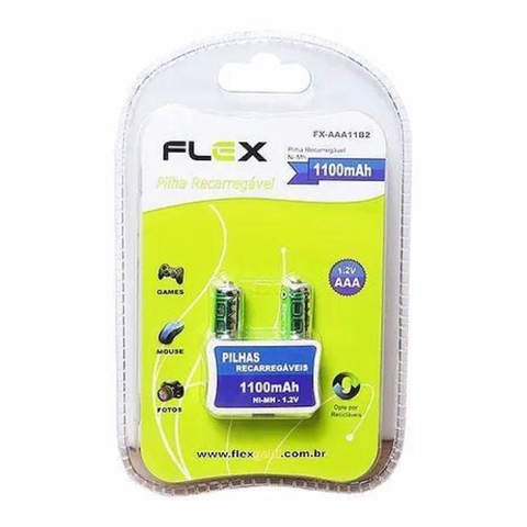 Pilha Recarregável AAA 2UND Flex FX-AAA28B2