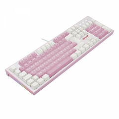 Teclado Mecânico Redragon Hades Pink/White Led White Switch Blue na internet