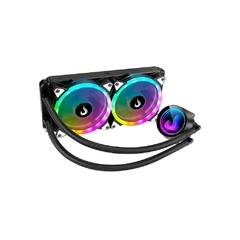 Water Cooler Rise Mode Black 240mm Led ARGB (*Ligar Led na Placa Mãe ARGB 3 Pinos 5V) Intel/AMD LGA1200/1366/2011 | AM4 TDP: 180W - RM-WCB-04-ARGB na internet