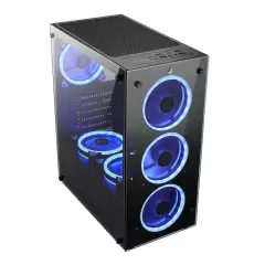 Gabinete Gamer Rise Mode Glass 06 White c/ 6 Fans Led c/ Controle e Controladora - ATX, Micro-ATX e Mini-ITX na internet
