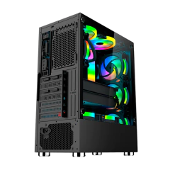 Gabinete Gamer Hayom GB1706 *Com 3 Fans Led Rgb Controlável* - ATX, Micro-ATX e Mini-ITX - WZetta: Pcs, Eletrônicos, Áudio, Vídeo e mais