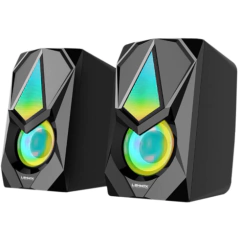 Caixa De Som Gamer Lehmox Rgb 6W Rms - WZetta: Pcs, Eletrônicos, Áudio, Vídeo e mais