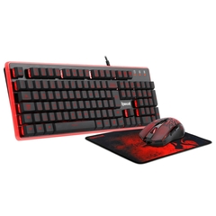 Kit Gamer Redragon S107 Teclado Mecãnico RGB, Mouse 3200DPI e Mousepad - WZetta: Pcs, Eletrônicos, Áudio, Vídeo e mais