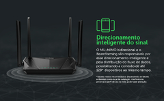 Imagem do Roteador Wi-Fi 5GHz Intelbras W6-1500 5GHz: 1200Mbps e 2.4GHz: 300Mbps