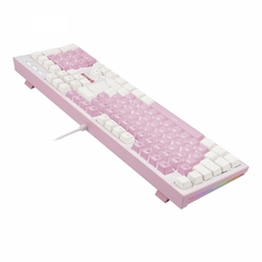 Teclado Mecânico Redragon Hades Pink/White Led White Switch Blue - WZetta: Pcs, Eletrônicos, Áudio, Vídeo e mais