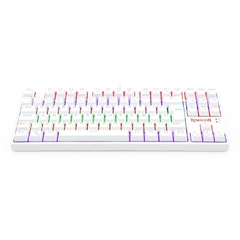 Teclado Mecânico 80% Redragon Daksa White Rainbow Switch Blue - WZetta: Pcs, Eletrônicos, Áudio, Vídeo e mais