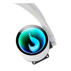 Water Cooler Rise Mode Aura Frost Pro White 240mm Led ARGB (*Ligar Led na Placa Mãe ARGB 3 Pinos 5V) Intel/AMD LGA1700/2066/2011 | AM4 TDP: 220W - RM-WCZ-06-ARGB - loja online