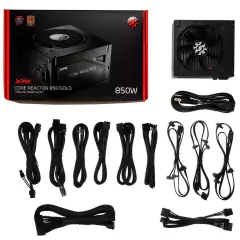 Imagem do Fonte ATX 850W PFC Ativo 80 Plus Gold XPG Core Reactor Full Modular - 10 Anos de Garantia (com Cabo de Força)