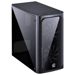 Gabinete Gamer Pcyes Venus Black *Com 2 Fans Led Vermelho* - Micro-ATX e Mini-ITX - loja online