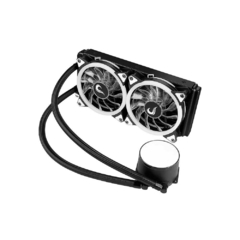 Imagem do Water Cooler Rise Mode Black 240mm Led ARGB (*Ligar Led na Placa Mãe ARGB 3 Pinos 5V) Intel/AMD LGA1200/1366/2011 | AM4 TDP: 180W - RM-WCB-04-ARGB