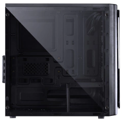 Gabinete Gamer Pcyes Venus Black *Com 2 Fans Led Vermelho* - Micro-ATX e Mini-ITX