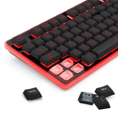 Kit Gamer Redragon S107 Teclado Mecãnico RGB, Mouse 3200DPI e Mousepad