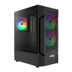 Gabinete Gamer Gamdias Aura GC7 Black *Com 3 Fans Led Argb* - ATX, Micro-ATX e Mini-ITX - comprar online