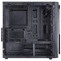 Gabinete Gamer Pcyes Venus Black *Com 2 Fans Led Vermelho* - Micro-ATX e Mini-ITX - comprar online