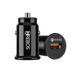 Carregador Veicular Hrebos HS-308 18W (1 USB) Quick Charger 4.0