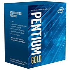 Processador Intel Pentium Gold G6400 4.00GHz 2N/4T 4MB Cache LGA 1200 10 Geração (com vídeo)(com cooler box) - BX80701G6400