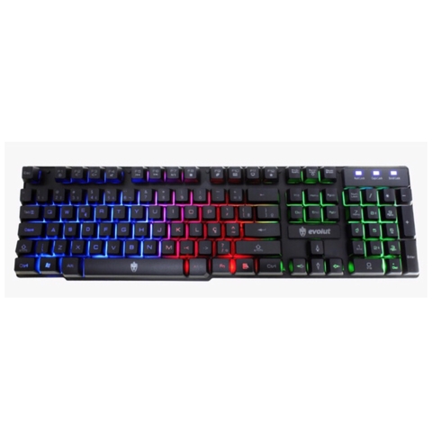Teclado Semi Mecânico Evolut Hawke RGB