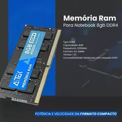 Memória Not DDR4 8GB 3200MHz Aitek ARA-3208NA na internet