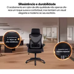 Cadeira Office Ergonômica GT Diretor, em Nylon, Sistema Relax, Suporte Ajustável Lombar, Apoio de Braço Acolchoado, Suporta Até 120KG na internet