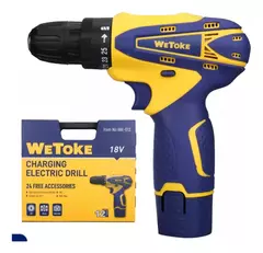 Parafusadeira e Furadeira de Impacto WeToKe WK013 18V 2 Bateria Bivolt com Maleta e Acessórios - comprar online