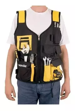 Colete Porta Ferramentas Profissional Vonder Cl013 Reforçado - comprar online